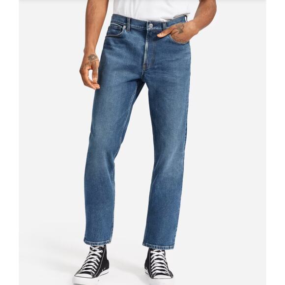 Everlane The Relaxed 4-Way Stretch Organic Jean | Uniform Size 30x32 - Picture 1 of 6